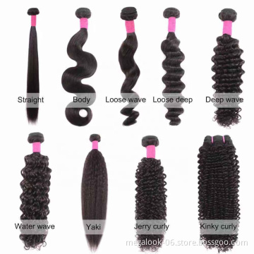 MegaLook Wholesale Single Donor Unprocessed Virgin Cuticle Aligned Raw Indian Temple Human Hair in India
